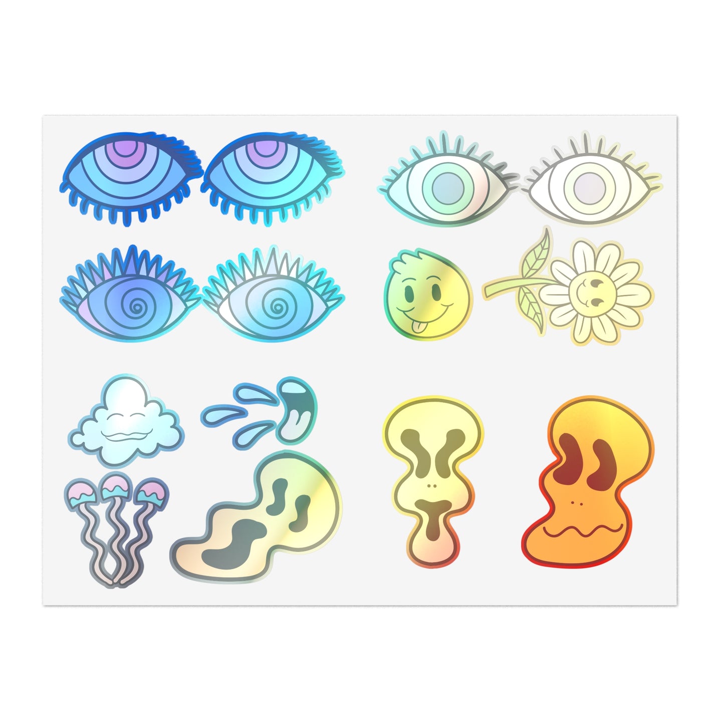 Psychedelic Sticker Sheet Pack